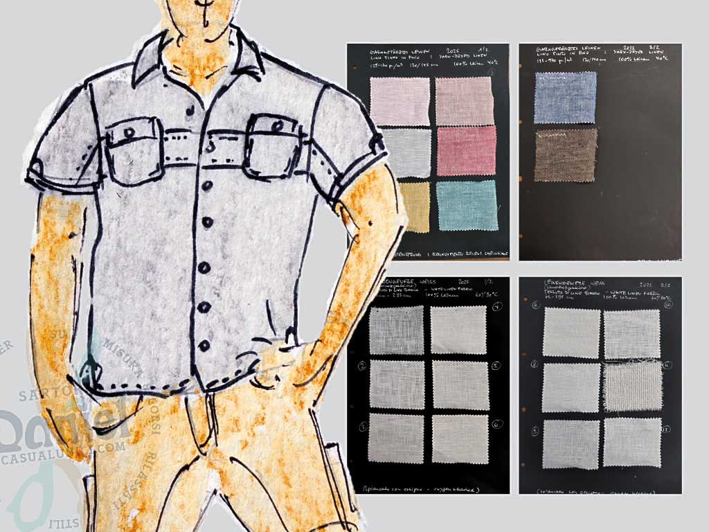 Elegantes Hemd kurzärmlig - weit geschnitten