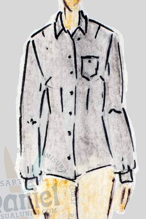 Schicke Bluse (Slim Fit - Enge Passform)