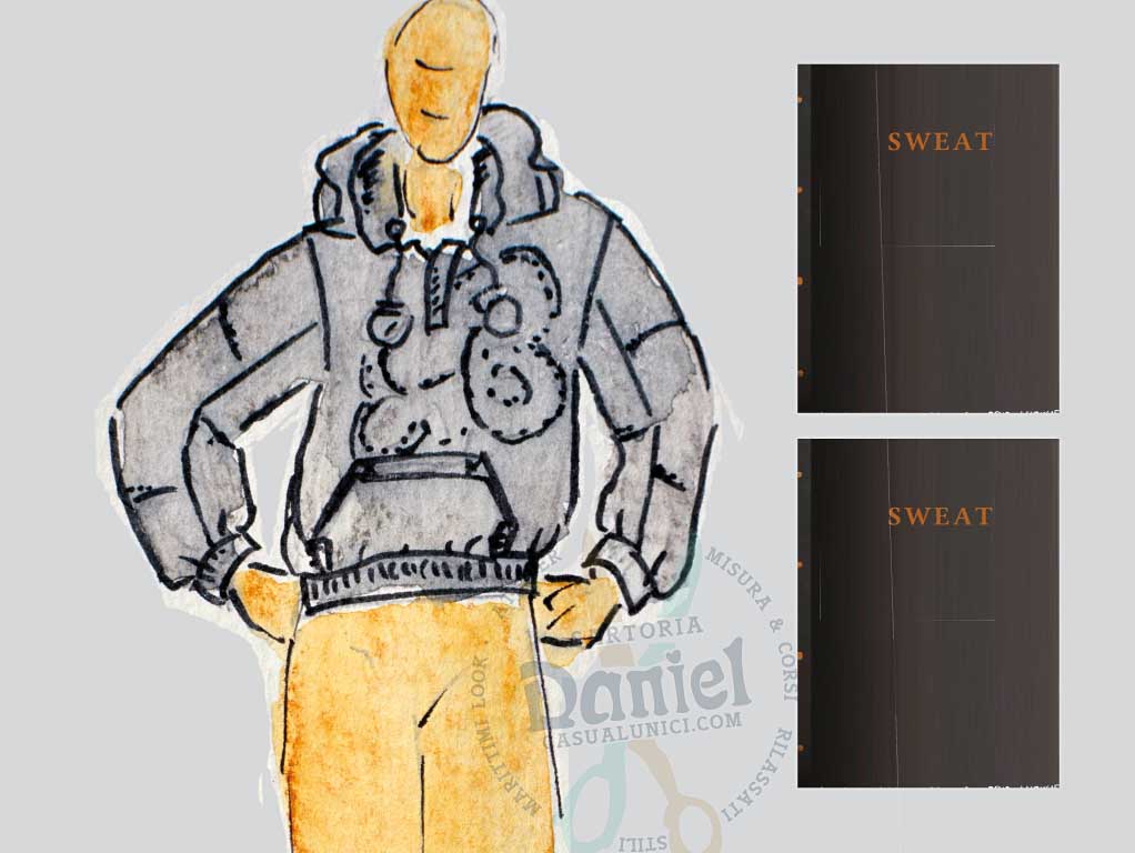 Gemütlicher »Hibiskus-Hoodie« – Sweat mit Kapuze und handgefertigter  luxuriöser Applikation (Damen) 