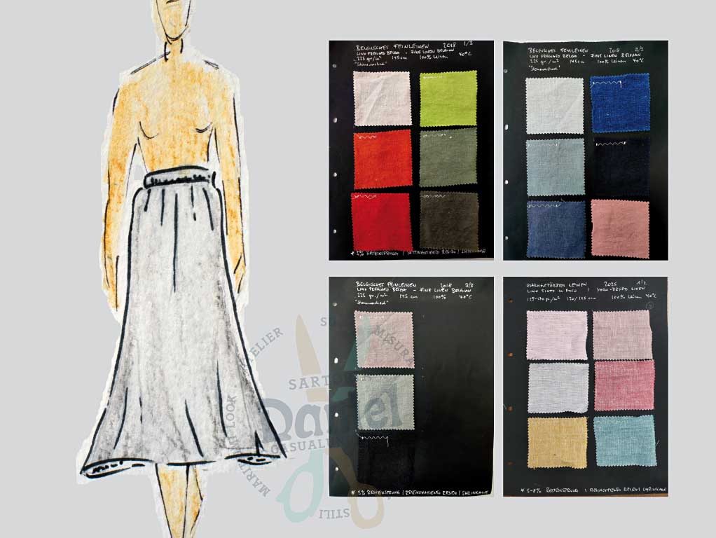 Schicker Wickel-Bahnenrock (dreiviertellang - ¾-lang) 